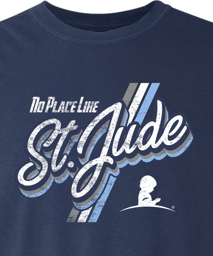 No Place Like St. Jude Script Long Sleeve T-Shirt